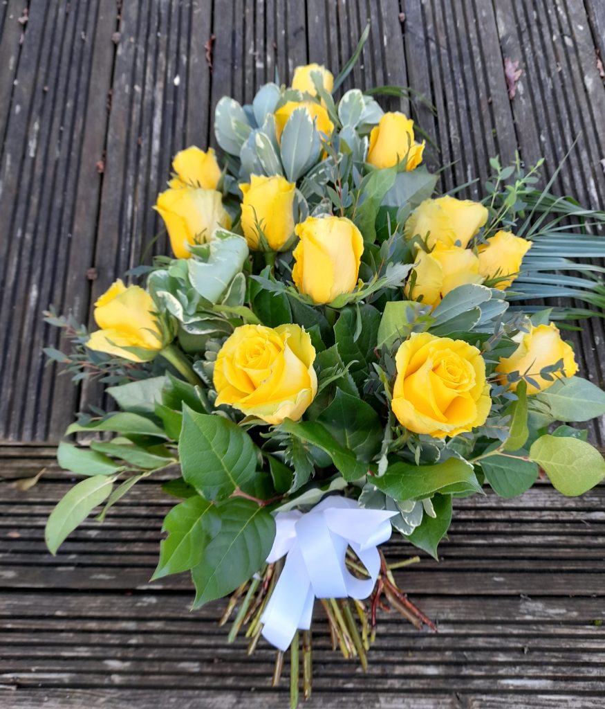 Tied sheaf funeral tribute flowers Watford, Kings Langley, Hemel